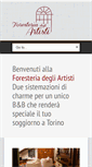 Mobile Screenshot of foresteriadegliartisti.it